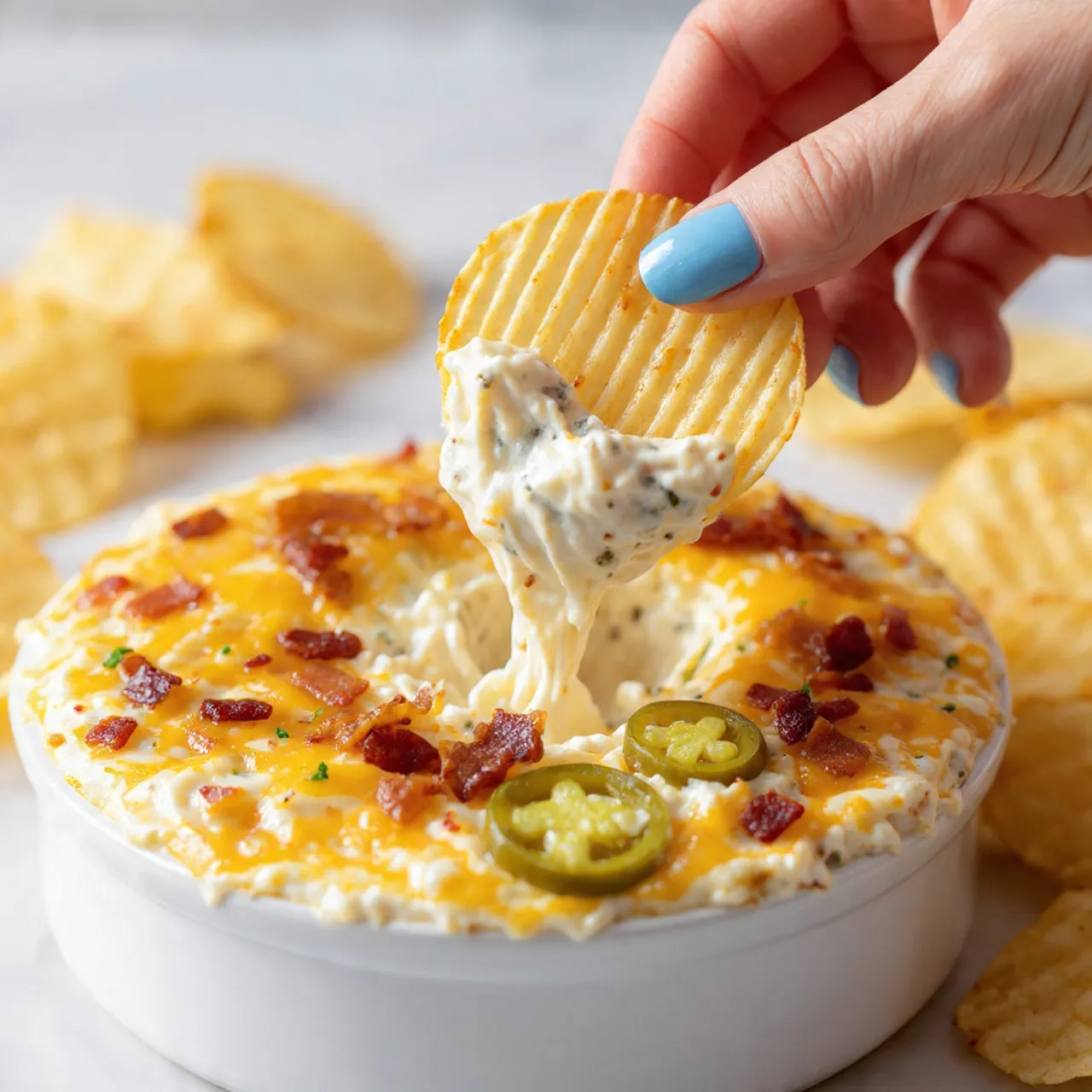 Dip Crémeux au Poulet & Bacon (au Four)