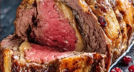 Bœuf farci juteux pour Noël