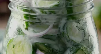 Salade crémeuse au concombre