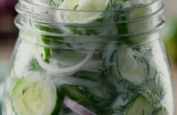 Salade crémeuse au concombre