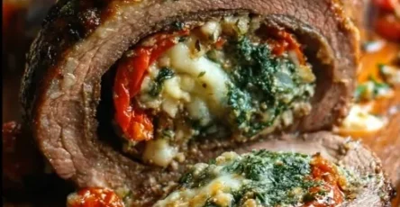 Bavette farcie à l'italienne