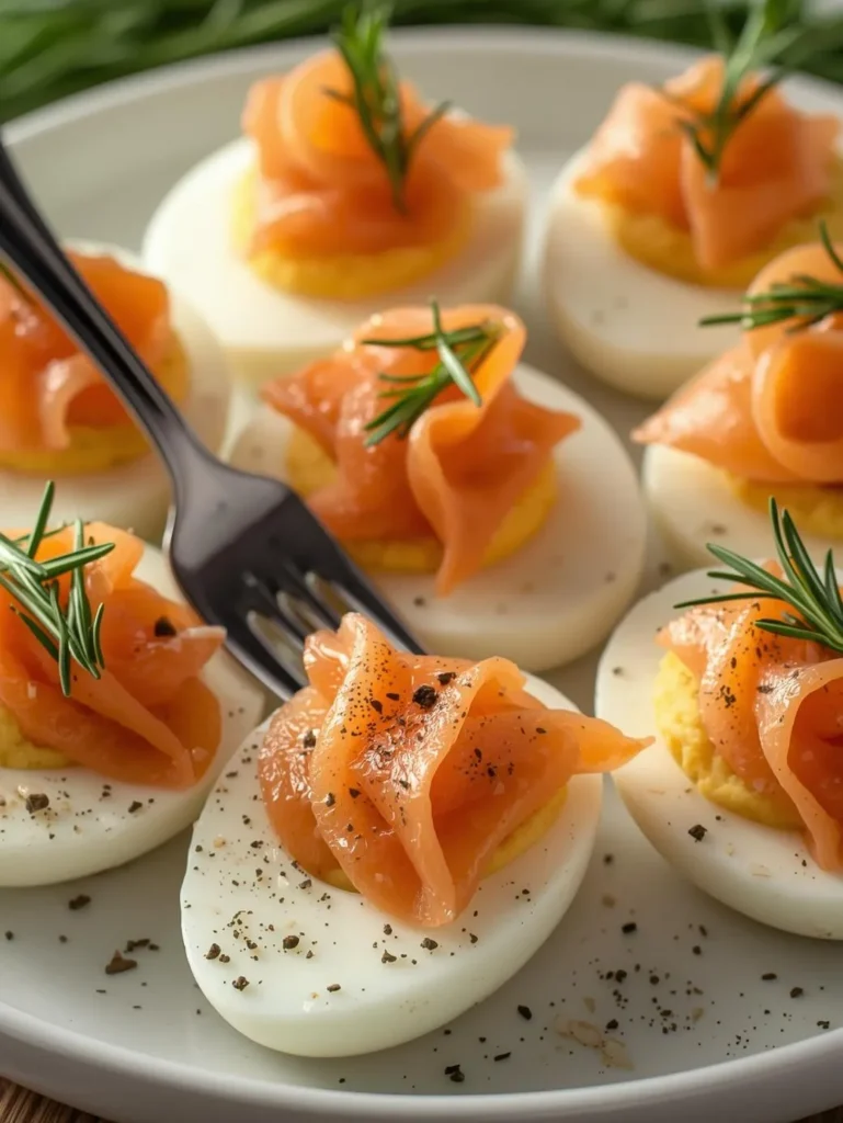 Œufs Mimosa au Saumon Fumé et Aneth