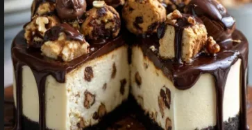 Cheesecake Chocolat & Cookies avec Ganache Fondante