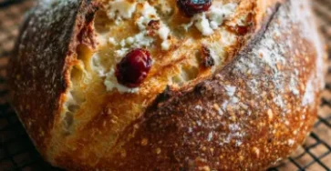 Pain au Levain aux Canneberges et Fromage de Chèvre