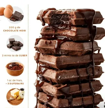 Gaufres Façon Brownie – Ultra Fondantes et Chocolatées