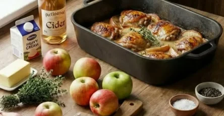 🐔 Poulet crémeux aux champignons et au bacon