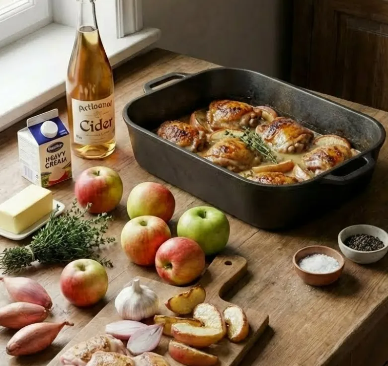 🐔 Poulet crémeux aux champignons et au bacon