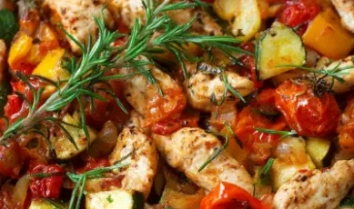 Poêlée de Poulet aux Légumes Fondants