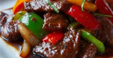 Bœuf sauté aux poivrons style asiatique – recette simple