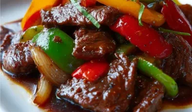 Bœuf sauté aux poivrons style asiatique – recette simple